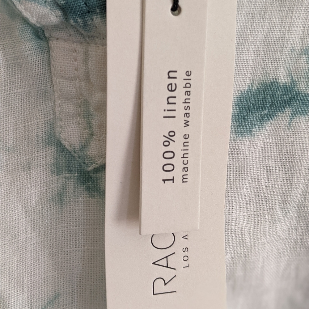 NWT Rachel Zoe Tie Dye Linen Top - Picture 3 of 8